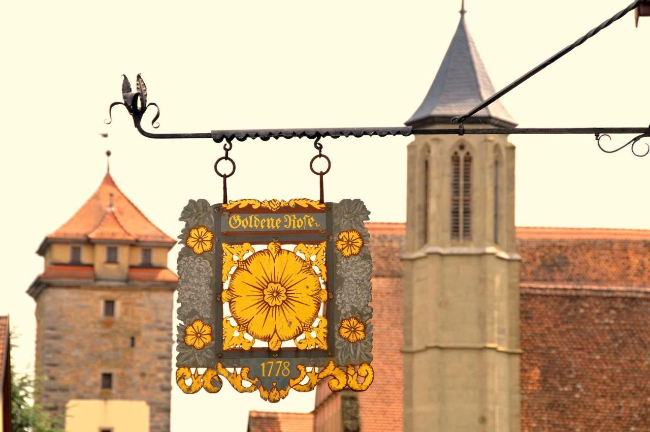 Boutiquehotel Goldene Rose - Self-Check-In 로텐부르크 옵 데어타우버 외부 사진