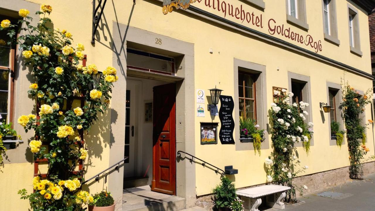 Boutiquehotel Goldene Rose - Self-Check-In 로텐부르크 옵 데어타우버 외부 사진